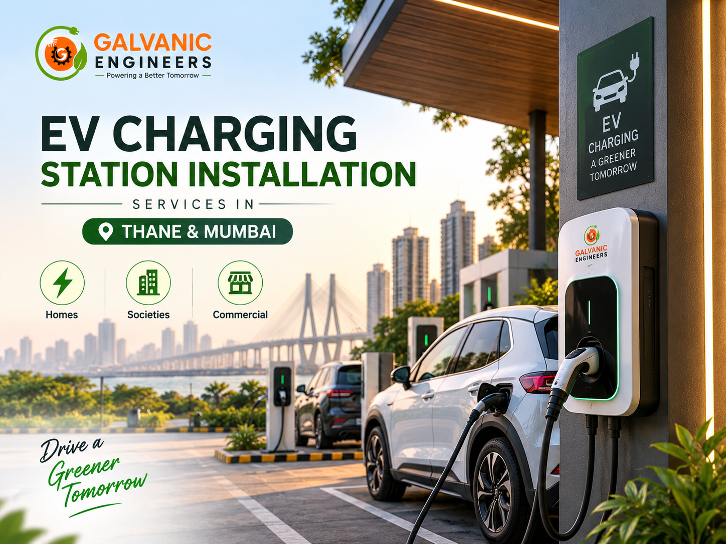 EV Charging Station Installation Services in Thane & Mumbai | Galvanic Engineers